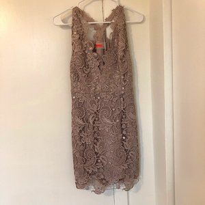 Violet Lace Free People Cross-Back Dress Sz 6